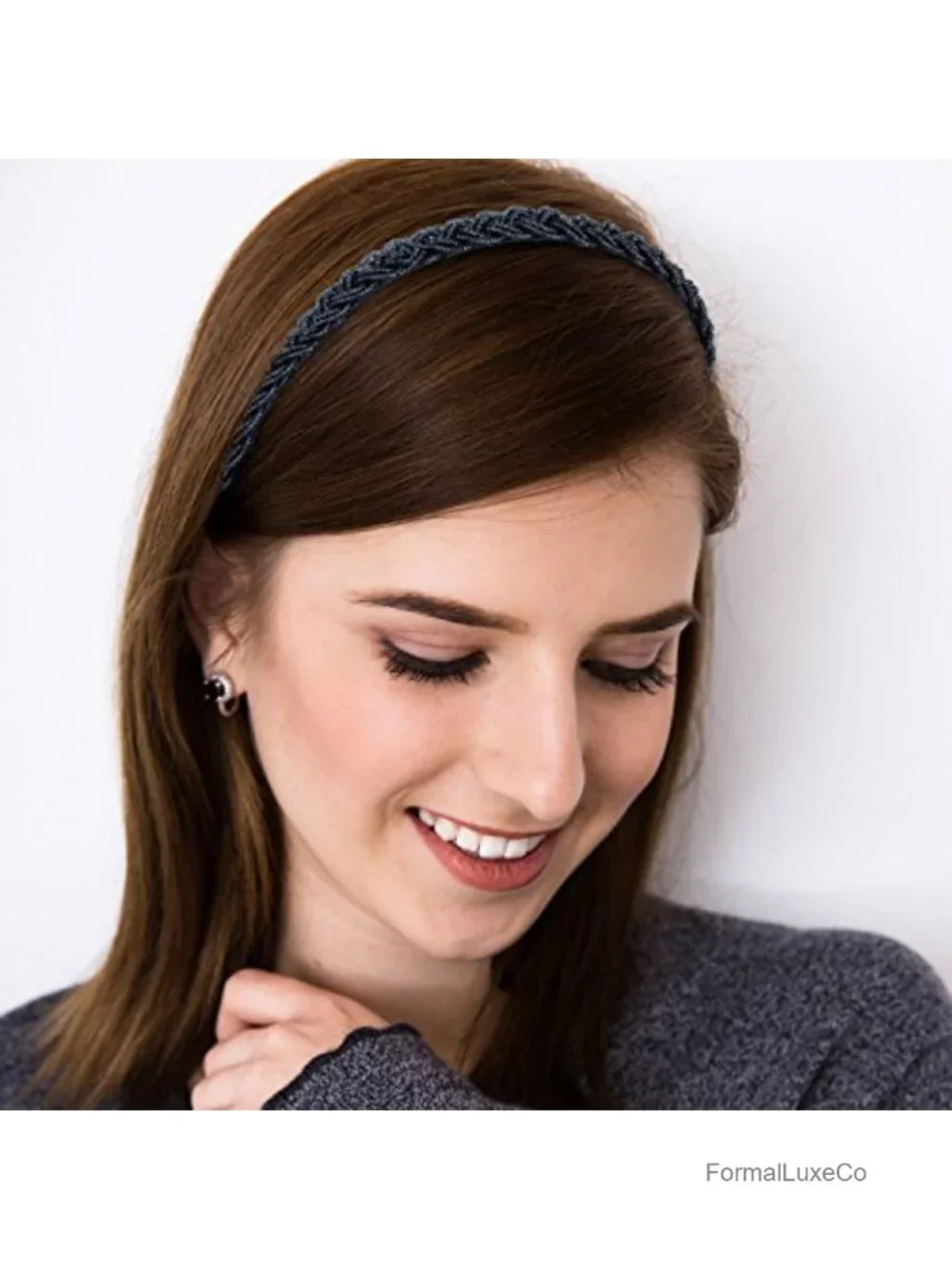 6 Crystal Beaded Headbands Women Hair Accessories Set Party